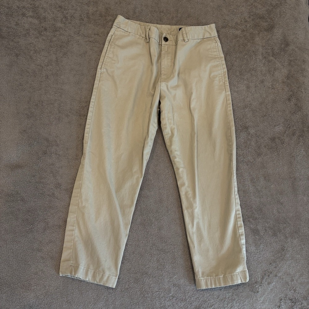 Polo Ralph Lauren Kids Beige Chino Uniform Pants Size 16‎ Classic Blue Pony Logo - Picture 4 of 10
